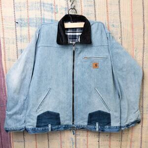 Upcycled carhartt detroit jacket